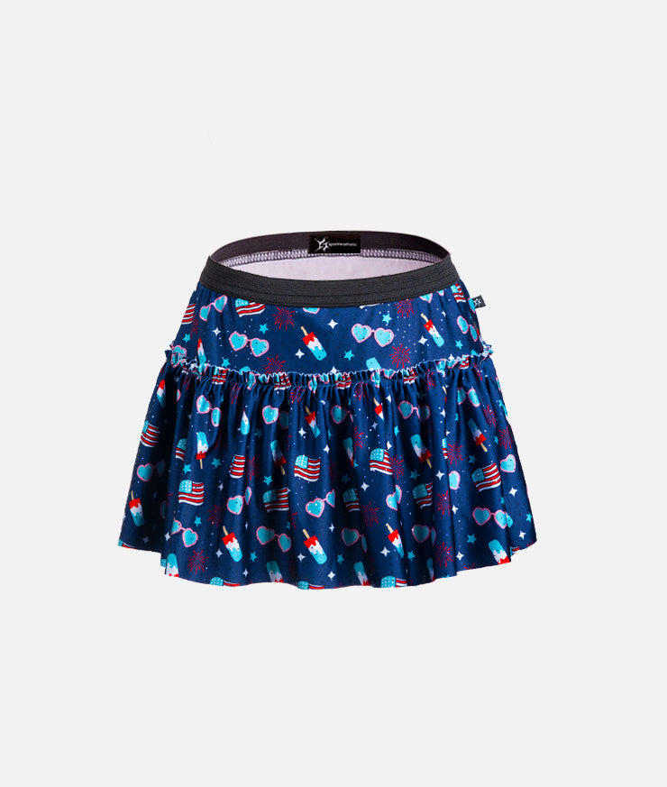 Summer Celebration Sparkle Running Skirt