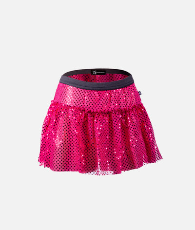 Magenta Sparkle Running Skirt