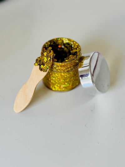 Golden Yellow Body Glitter Gel
