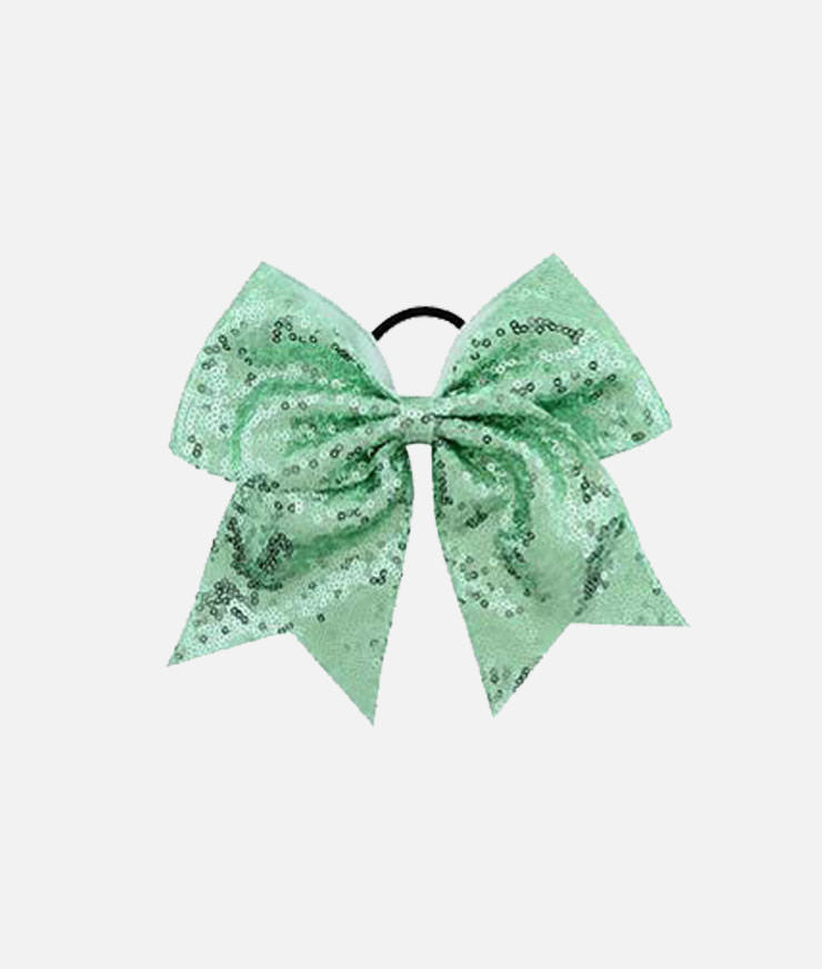 Aqua Sparkle Hair Bow