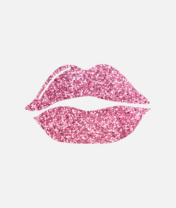 Baby Pink Glitter Sparkle Lips