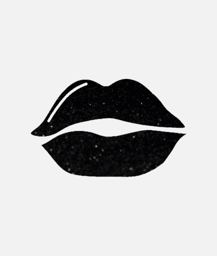 Black Sparkle Lips