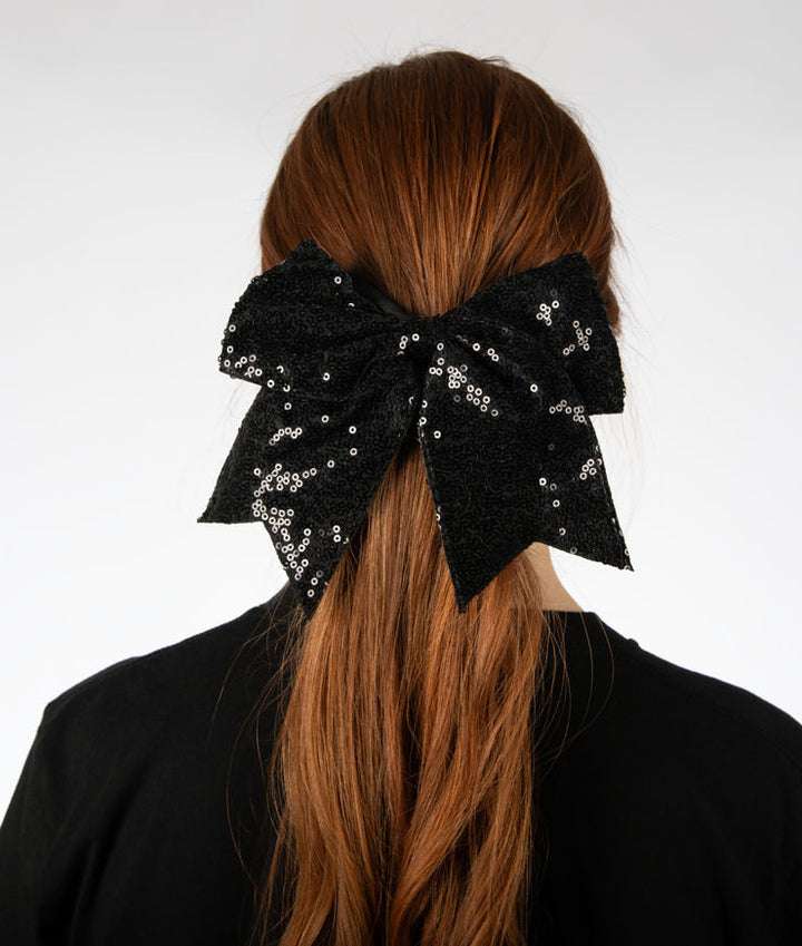 Chic Black Hair Bow with Sparkling Accent Amazon.com : Crystal Bow Hair Clips, 2PCS Rhinestone Hair  main image 3