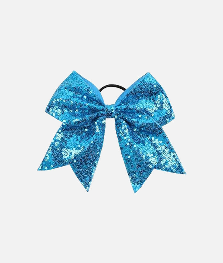 turquoise sequin bow tie