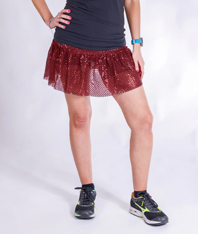 Brown Sparkle Running Skirt