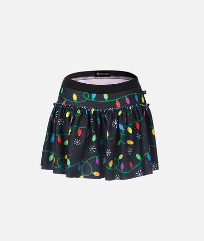 Christmas Lights Sparkle Running Skirt