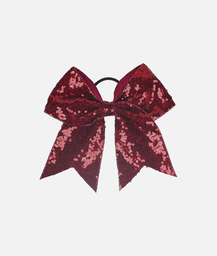 Maroon Sparkle Hair Bow