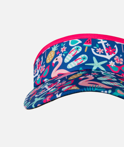 Flamingo Fiesta Headsweats Running Visor