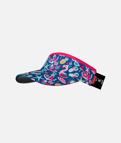 Flamingo Fiesta Headsweats Running Visor