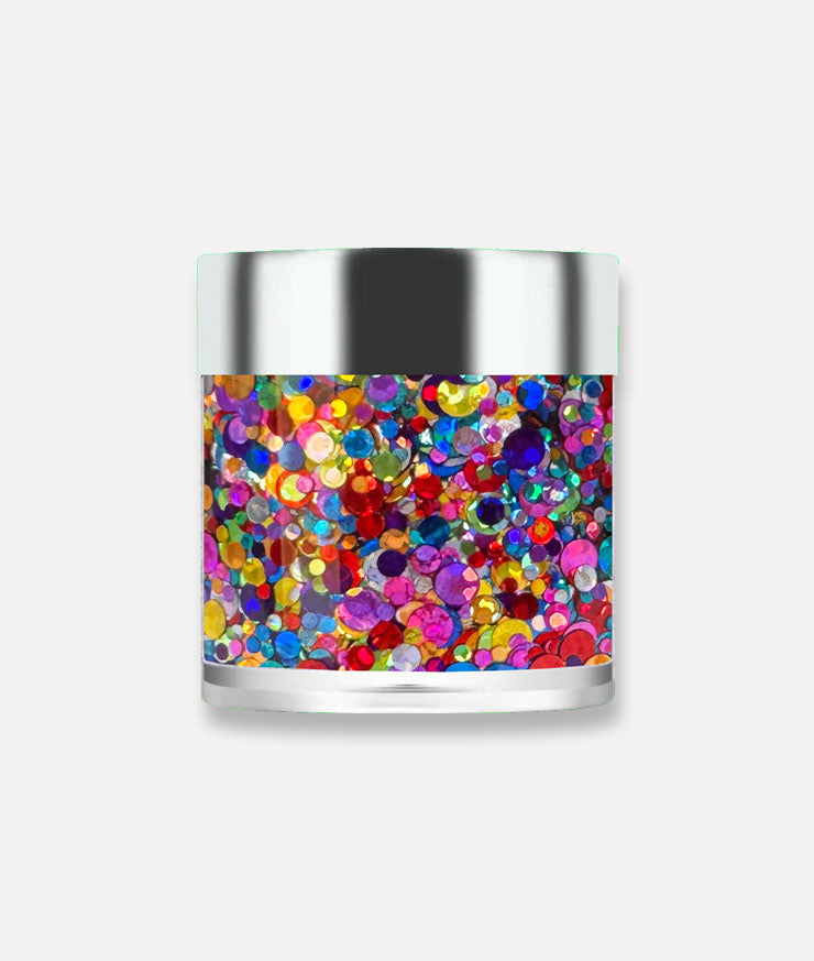 Rainbow Multicolor Mix Body Glitter Gel