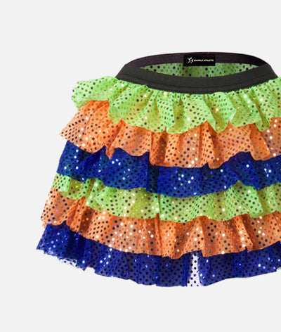 Goofy Ruffle Sparkle Running Skirt