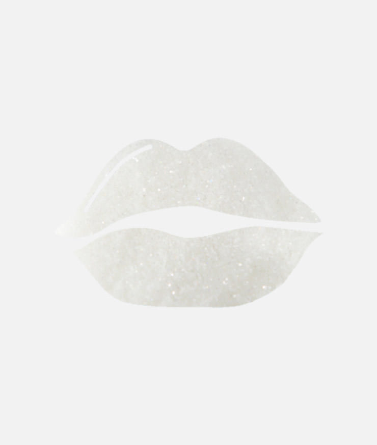 White Glitter Sparkle Lips