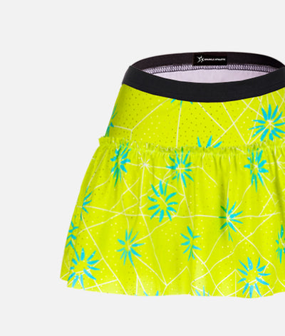 Joyful Flowers Sparkle Running Skirt