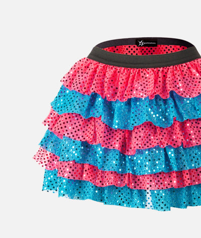 Make it Pink! Make it Blue! Ruffle Sparkle Running Skirt