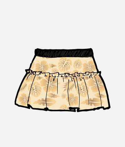COMING SOON: Island Flowers Sparkle Running Skirt