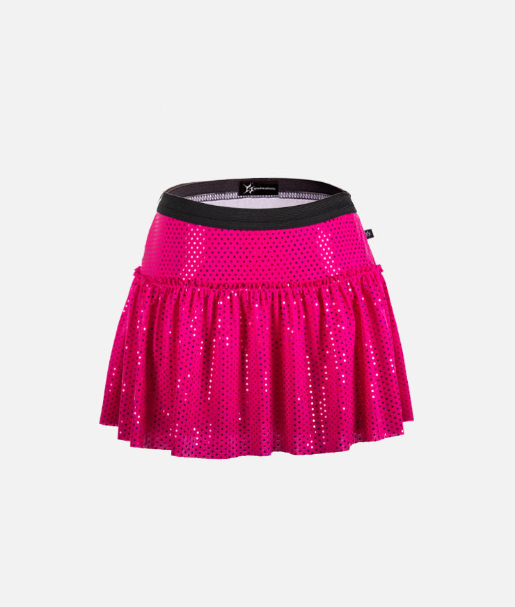 Neon Pink Specialty Sparkle Running Skirt