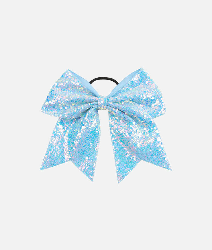 Pale Blue Sparkle Hair Bow