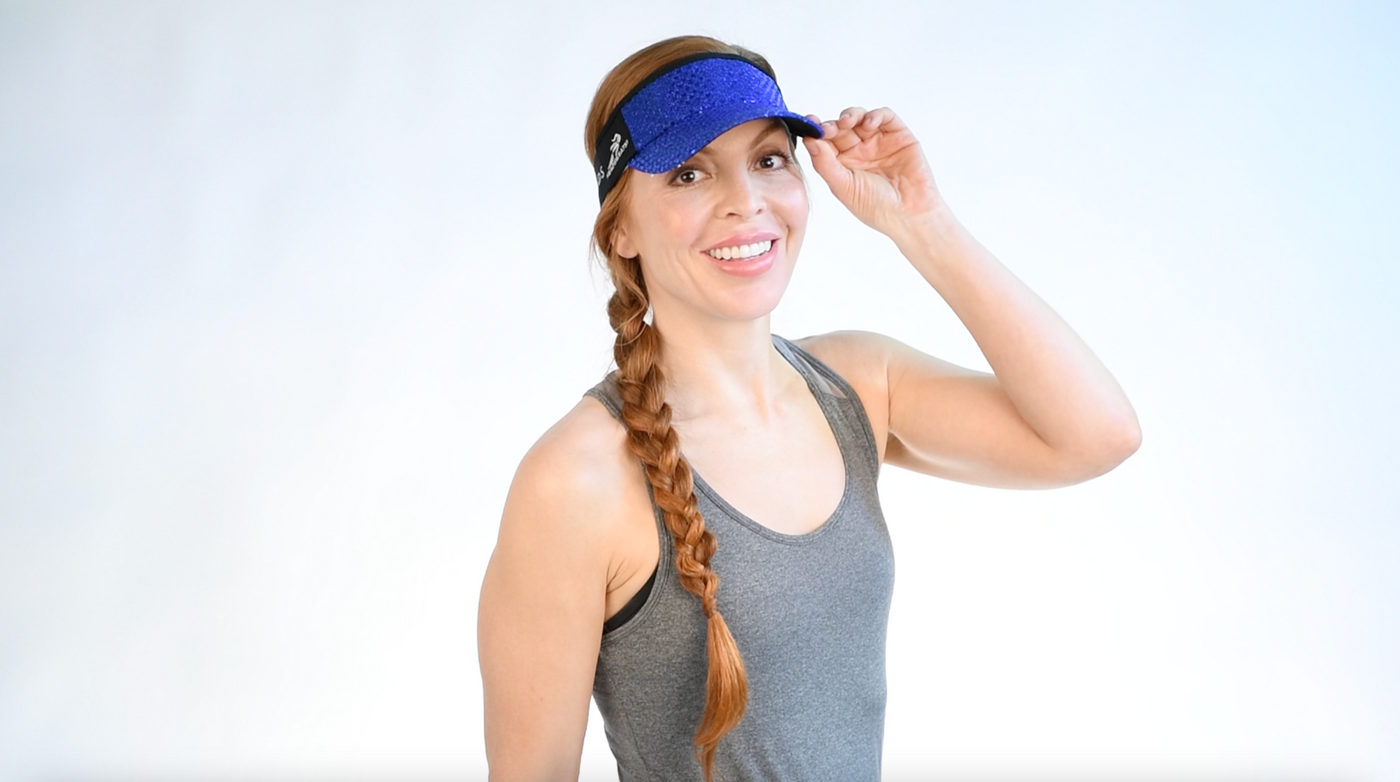Our Sparkle Running Visors are style on the outside and substance on the inside. Made from a quick drying COOLMAX ® fabric shell with our signature Sparkle overlay, they also keep the blood, sweat and sparkle out of your eyes with a COOLMAX ® fabric terry sweatband. Featuring classic HEADSWEATS styling with an elastic band for the most comfortable fit, our Sparkle Visors are as light as they are glitzy. And did we mention the black undervisor reduces glare?