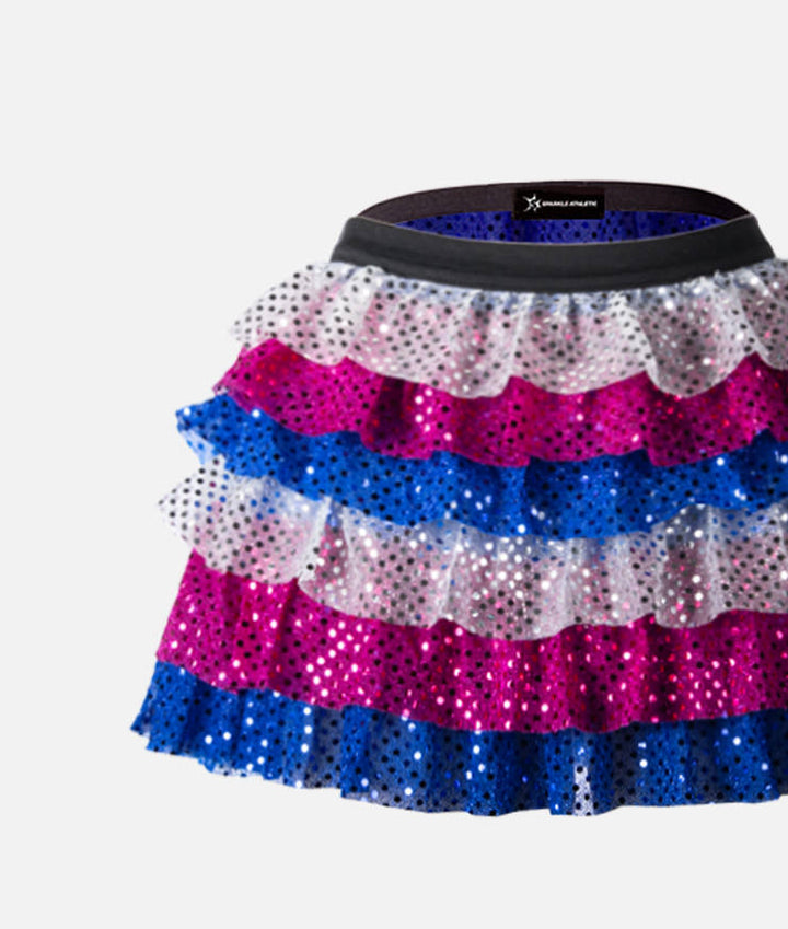 Anna Princess Ruffle Sparkle Running Skirt Sparkle Athletic