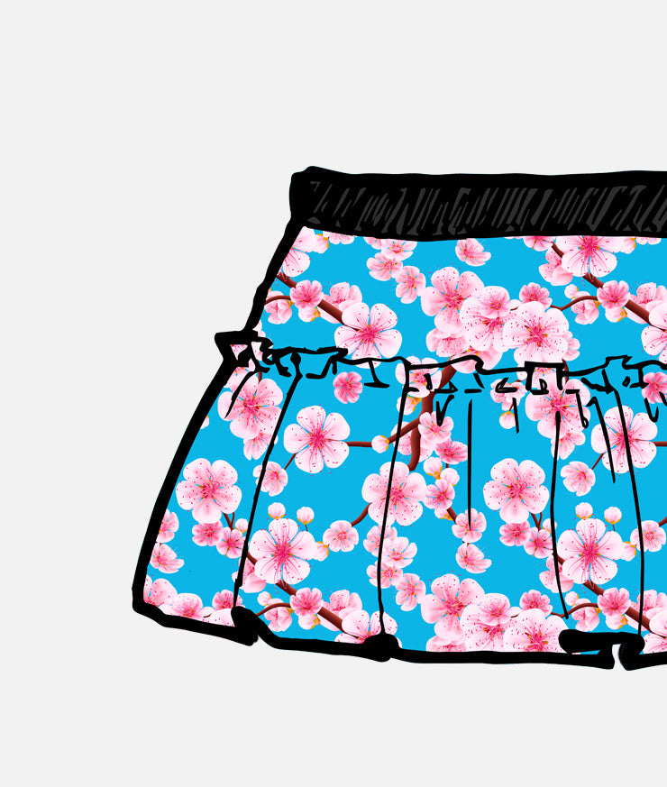 COMING SOON! Plum Blossom Sparkle Running Skirt