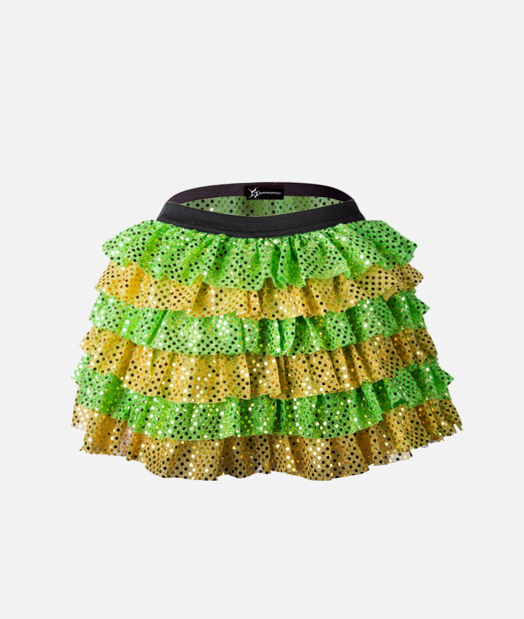 Lily Pad Princess Ruffle Sparkle Running Skirt