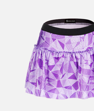 Purple Wall Sparkle Running Skirt