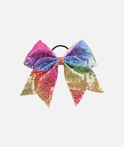 Rainbow Sparkle Hair Bow