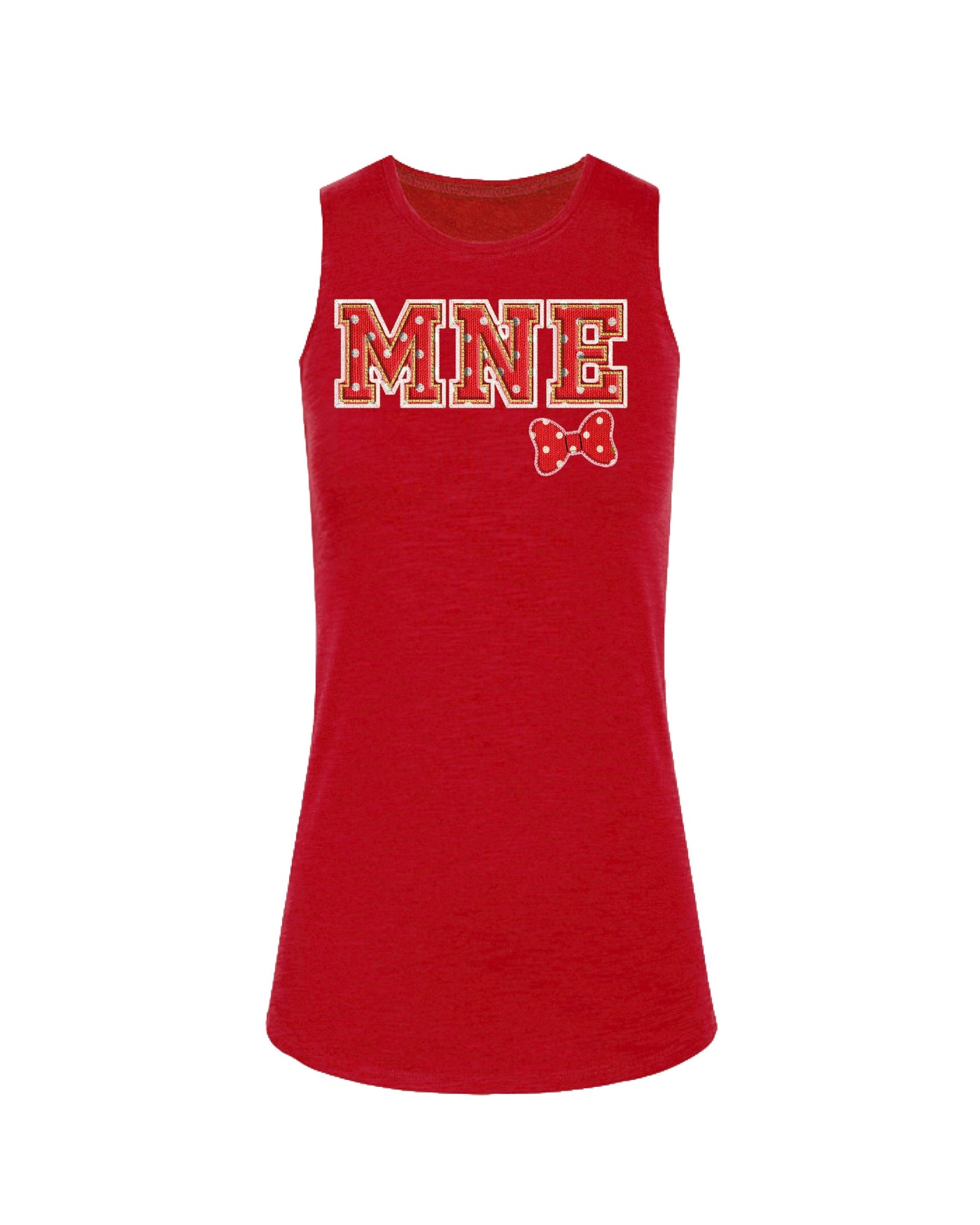 MNE Red Sorority Letters