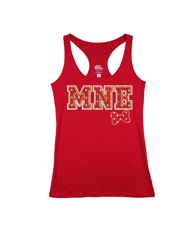 MNE Red Sorority Letters