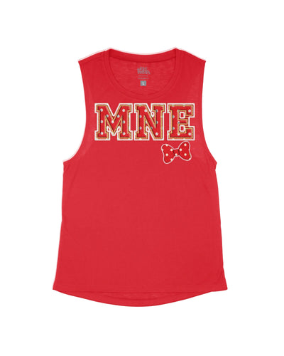 MNE Red Sorority Letters