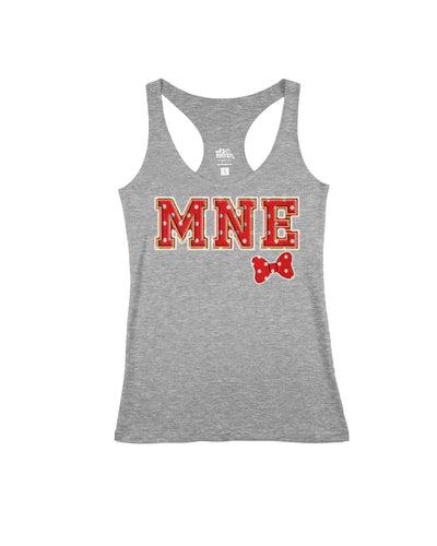 MNE Red Sorority Letters