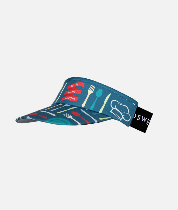 Run Drink Dine Headsweats Running Visor