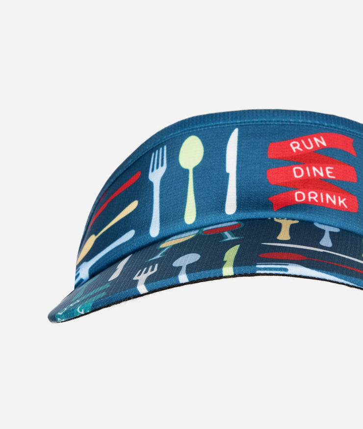 Run Drink Dine Headsweats Running Visor