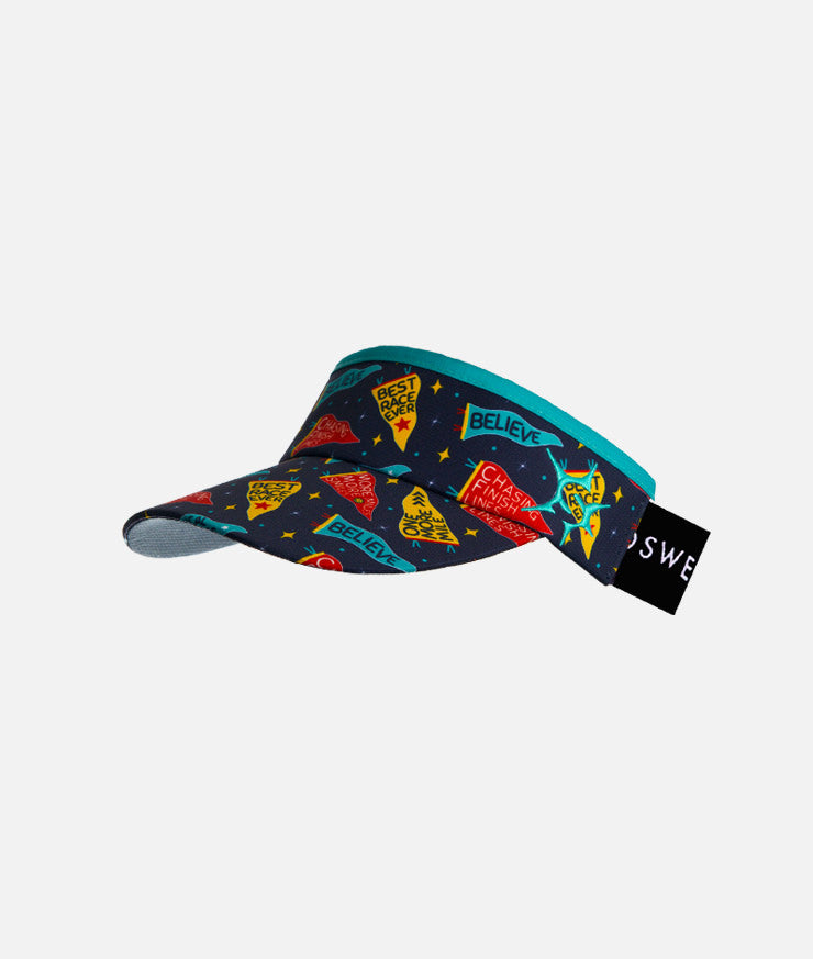 Rah Rah Pennants Headsweats Running Visor