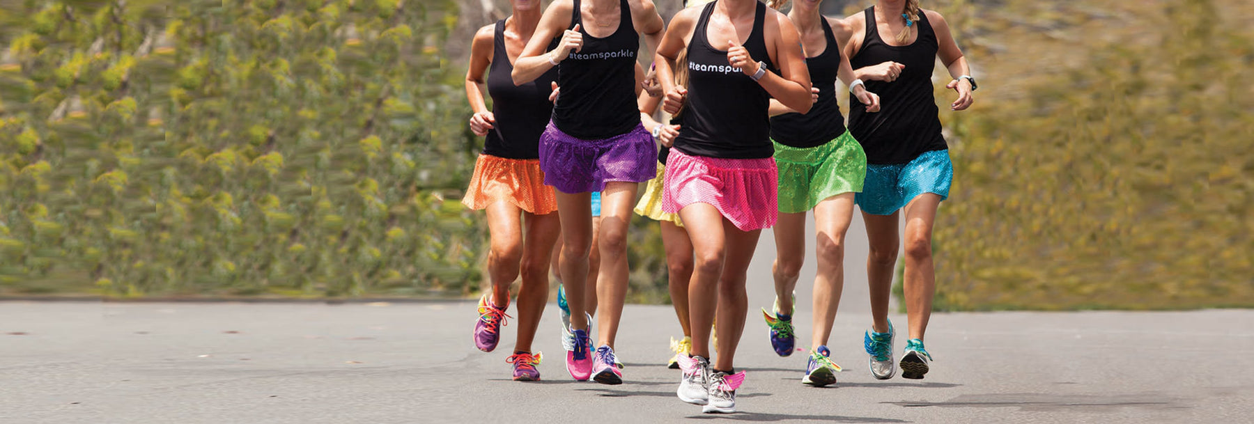 Sparkle Athletic Running Gear and Skirt Outfits