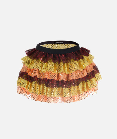 Thanksgiving Ruffle Sparkle Running Skirt