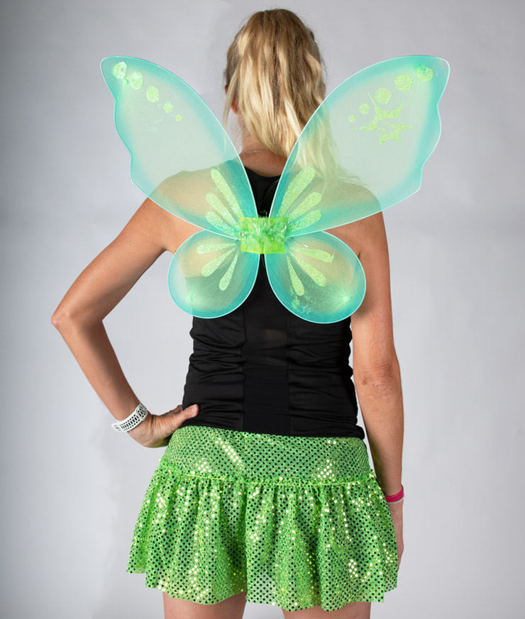 Lime Green Fairy Wings