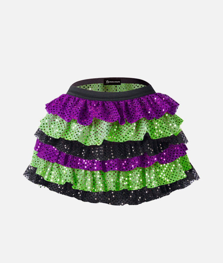 Villain Ruffle Sparkle Running Skirt