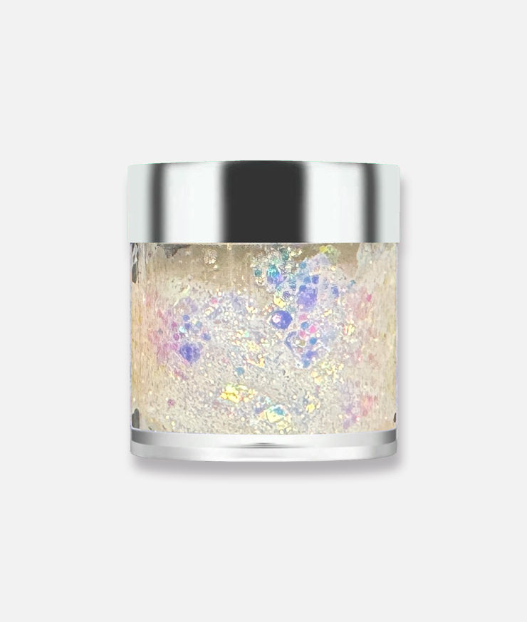 White Iridescent Body Glitter Gel