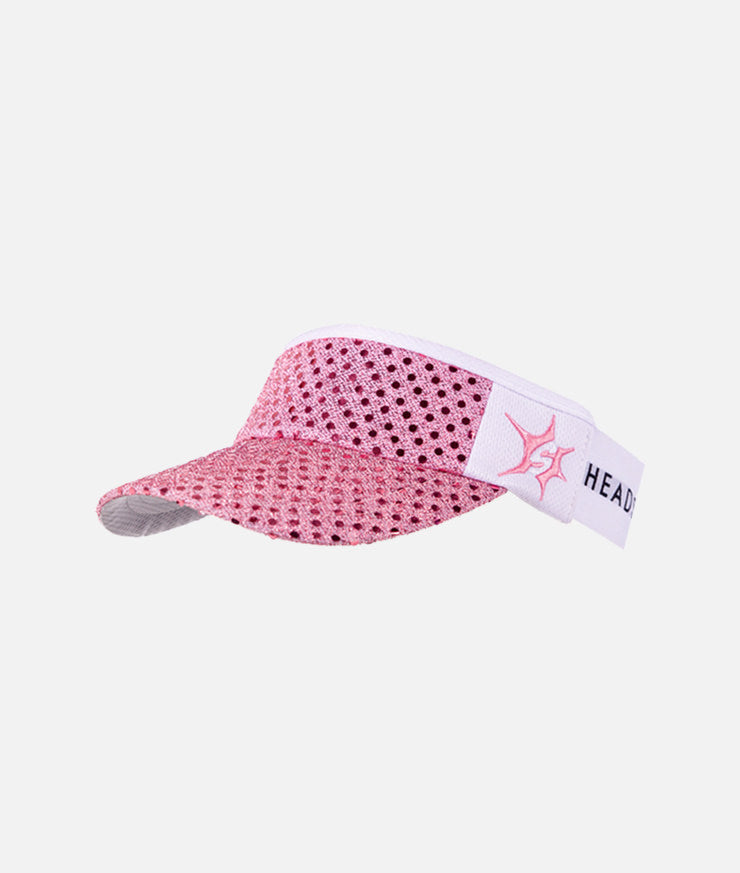 side view light pink running visor Sparkle Athletic