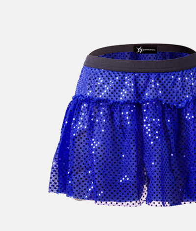 Royal Blue Sparkle Running Skirt