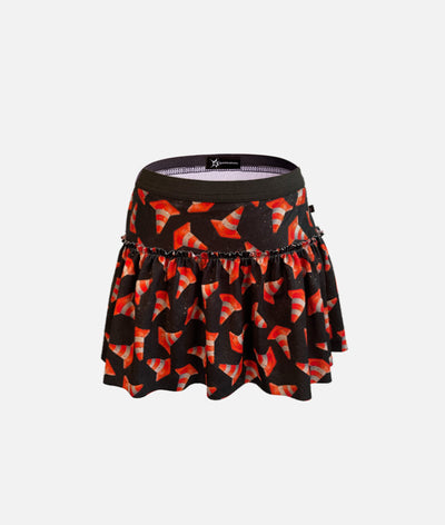 Orange Traffic Cones Sparkle Running Skirt