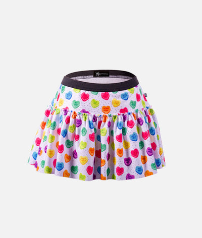 Conversation Hearts Sparkle Running Skirt