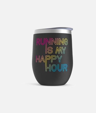 Running Is My Happy Hour Insulated Cup