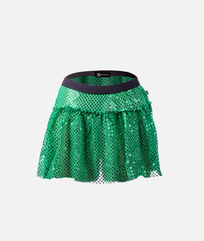 Green Sparkle Running Skirt