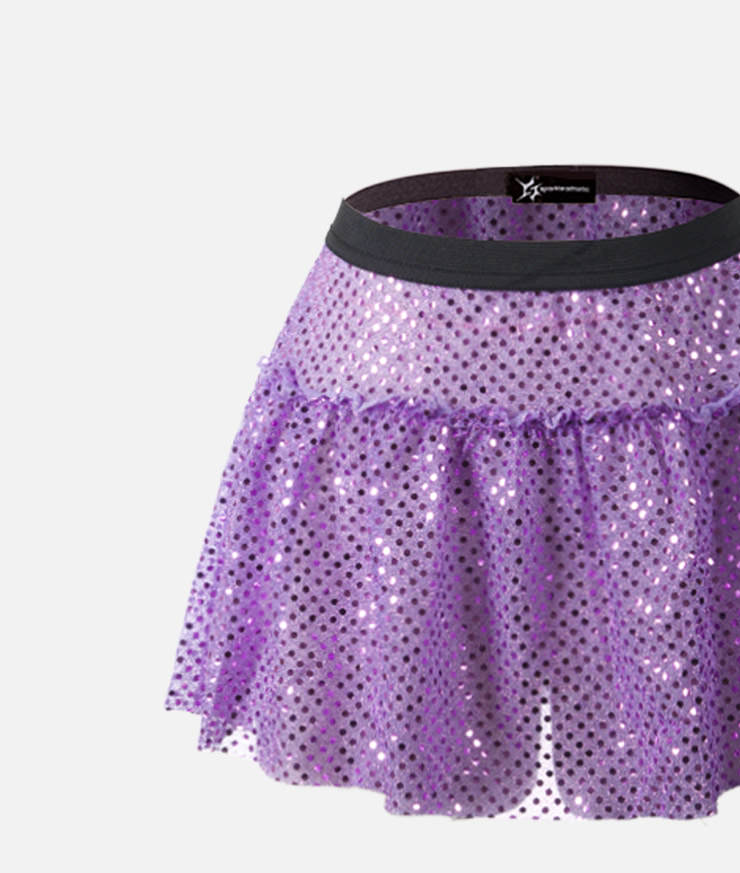 Lilac Sparkle Running Skirt
