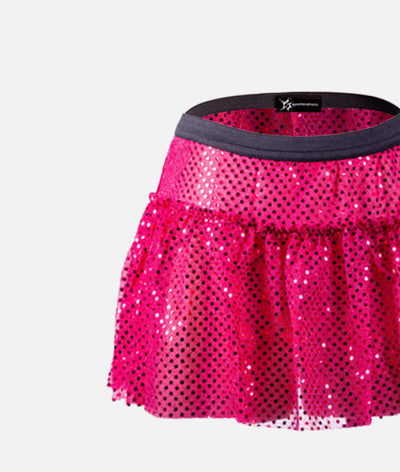 Magenta Sparkle Running Skirt