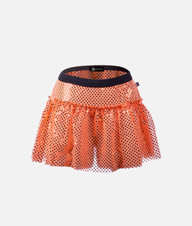Orange Sparkle Running Skirt