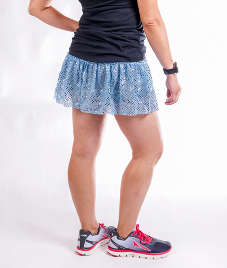 Pale Blue Sparkle Running Skirt – Sparkle Athletic