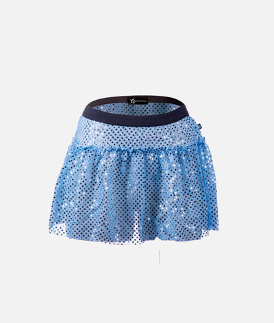 Pale Blue Sparkle Running Skirt